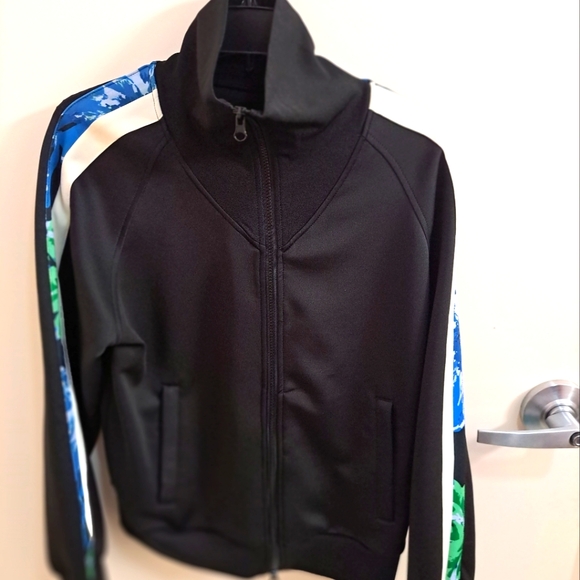 NIKE HIGH NECK FULL ZIP ABSTRACT SLEEVES LARGE TRACK JACKET UNISEX - Picture 4 of 8